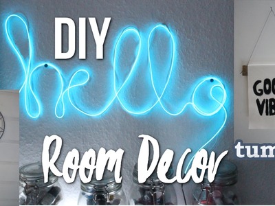 DIY ROOM DECOR - tumblr & Urban Outfitters inspired!