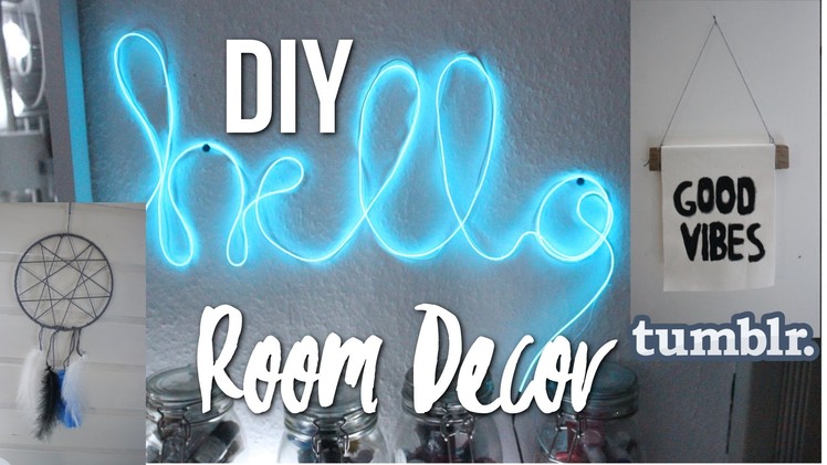 DIY ROOM DECOR - tumblr & Urban Outfitters inspired!