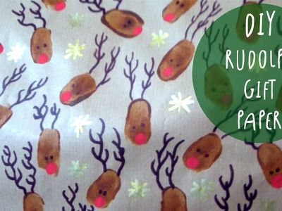 DIY Rudolph gift PAPER: how to decorate paper for Christmas Gifts by ART Tv
