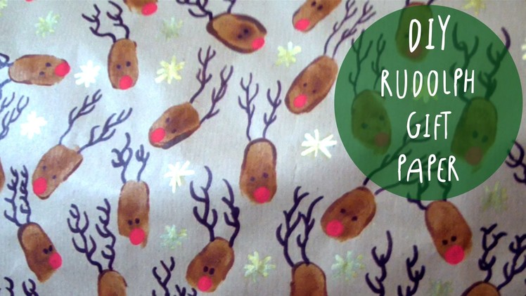 DIY Rudolph gift PAPER: how to decorate paper for Christmas Gifts by ART Tv