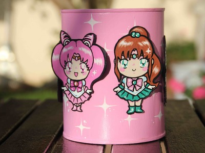 DIY Sailor Moon Jar ~ Bote reciclado de Sailor Moon