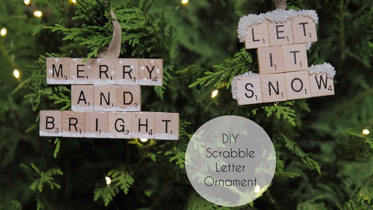 DIY Scrabble Letter Ornament