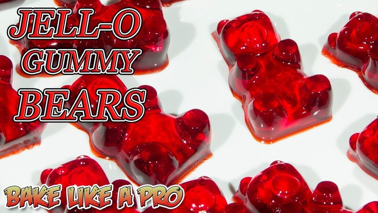 Easy JELLO Gummy Bears Recipe !