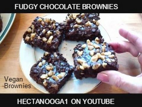 FUDGY chocolate BROWNIES recipe, ONE bowl, Vegan, Quick and Easy, 2 point WW,