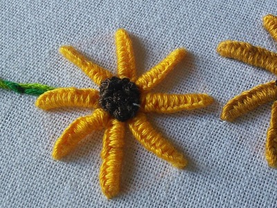 Hand Embroidery Stitch | Buttonhole Bar Stitch | HandiWorks #28
