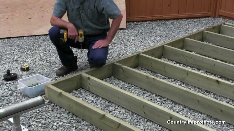 How to Build a Shed - Video 3 of 15 Framing The Shed Floor