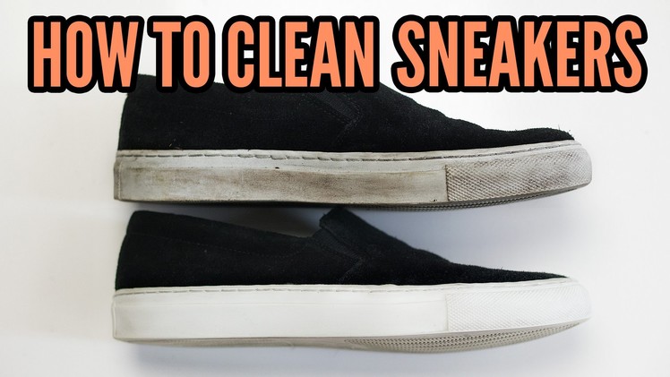 How to clean Sneakers [CLEVER CLEANING TIP!]
