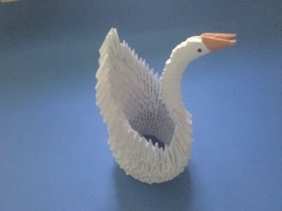 How to make 3D origami swan for begginers easy (1#)