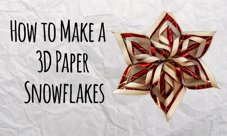 How to Make a 3D Paper Snowflakes - Master of DIY - Creative Ideas For Home HD