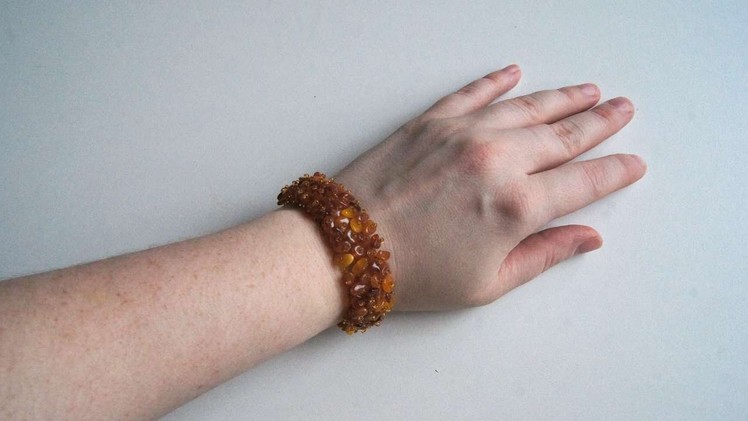 How To Make A Beaded Amber Bracelet - DIY Crafts Tutorial - Guidecentral