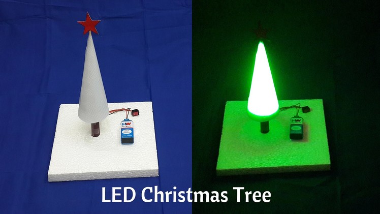 How to Make a Simple LED Christmas Tree at Home - DIY