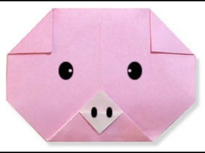 How to make origami Pig face
