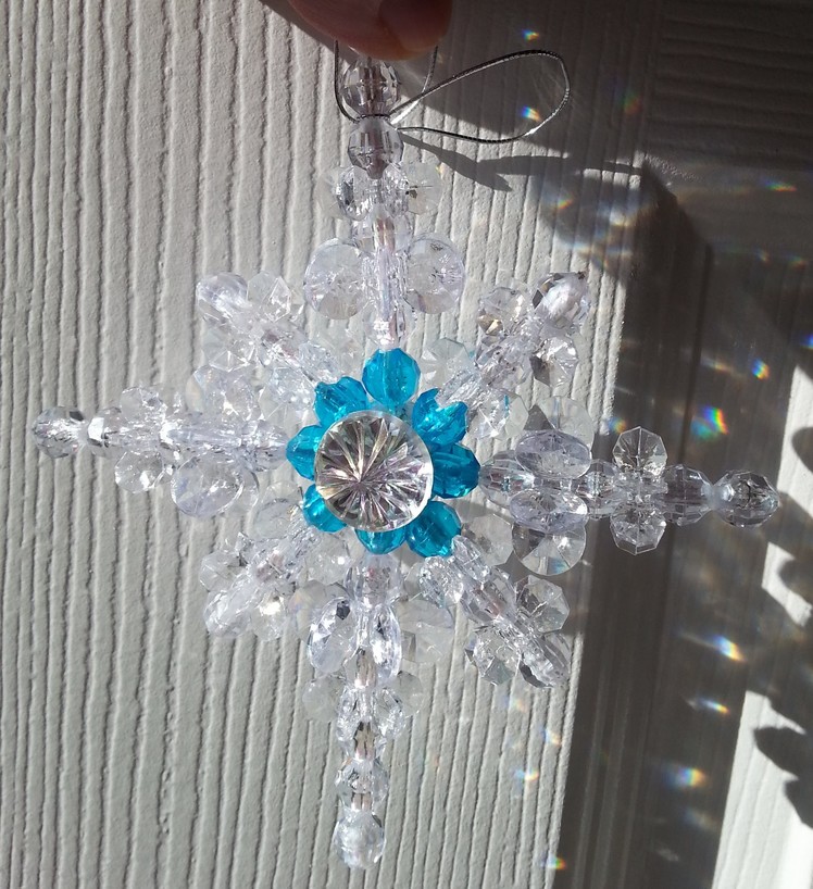 Make A Beautiful and Easy Beaded Star of Bethlehem Ornament!