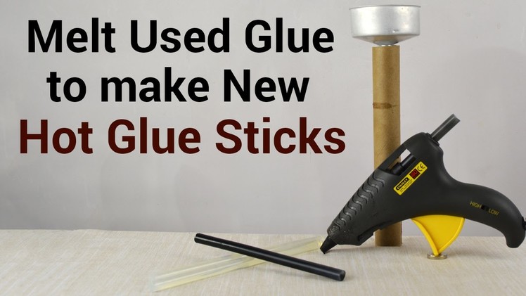 Make New Glue Sticks from Used Hot Glue