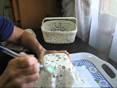 Making a Lace Basket Part One