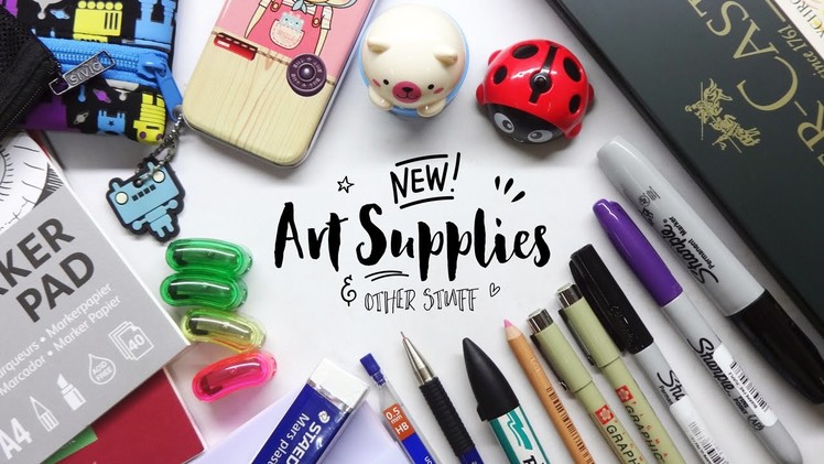 New Art Supplies and Other Stuff! [Art Supplies Haul]