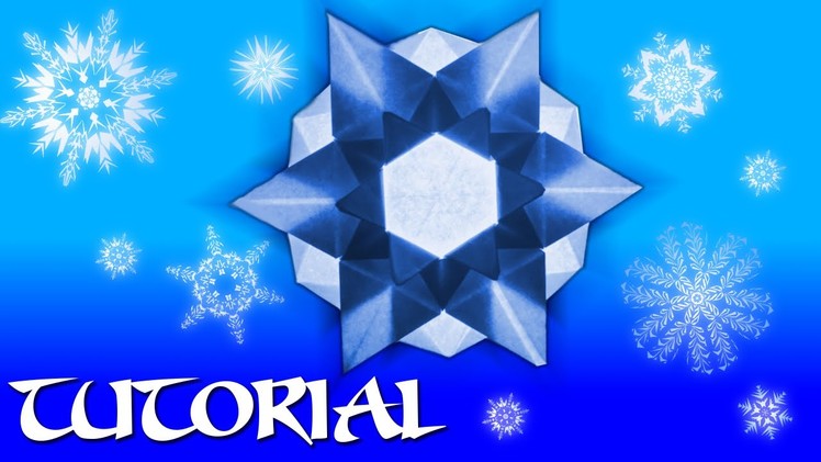 Origami Snowflake. Star Tutorial