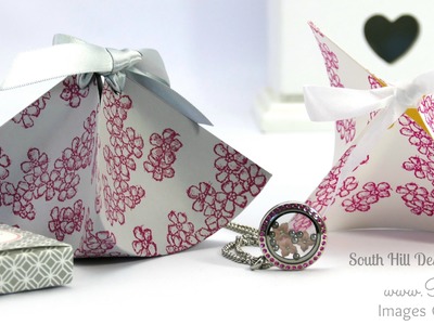 South Hill Designs  & Stampin' Up! Sunday Fluted Box & Locket Tutorial