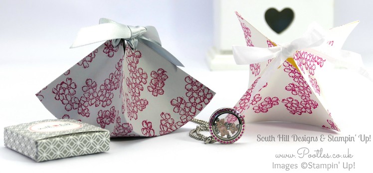 South Hill Designs  & Stampin' Up! Sunday Fluted Box & Locket Tutorial