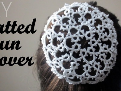 Tatted Bun Cover From a Doily