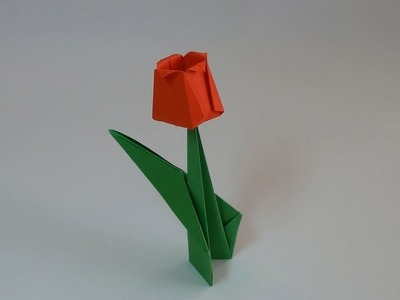 Tulipan - Origami #6 (Paper tulip)