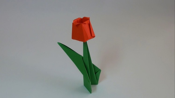 Tulipan - Origami #6 (Paper tulip)