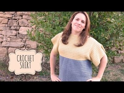 Tutorial Easy Crochet Shirt. Top