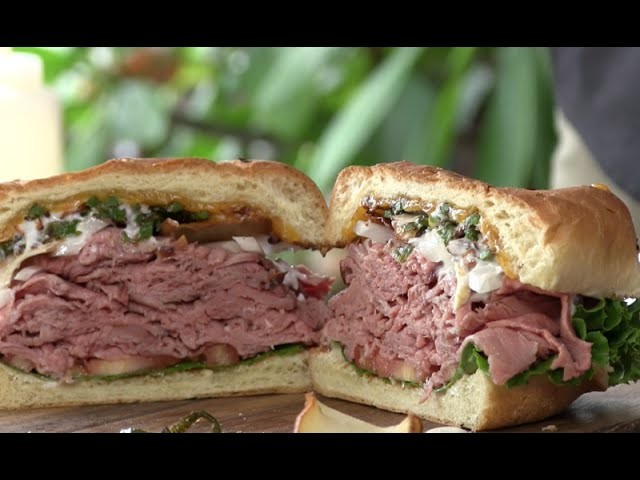 Ultimate Roast Beef Sandwich on the PK Grill!