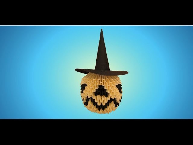 3D Origami Halloween Pumpkin Tutorial
