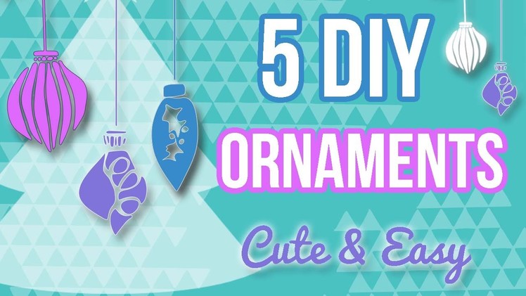 5 DIY Ornaments for Christmas! & HOLIDAY GIVEAWAY!!!