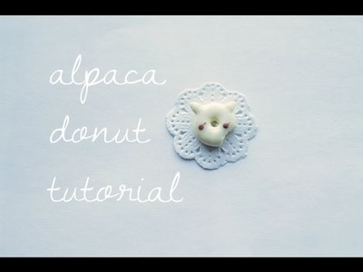 Alpaca Donut Clay Tutorial