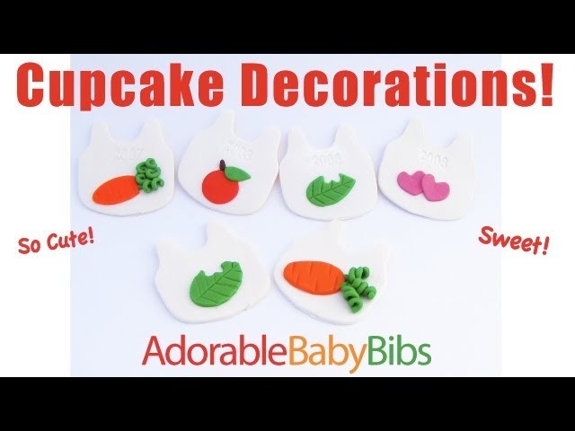 Baby Bib Cupcake Decorations!