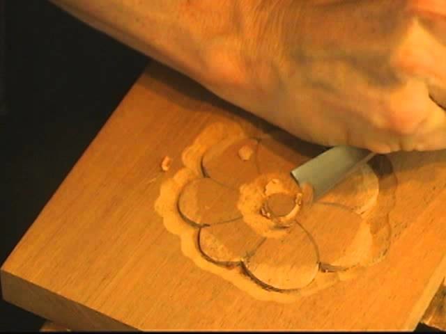 Beginning Woodcarving - How to Carve a Basic Flower with Mary May
