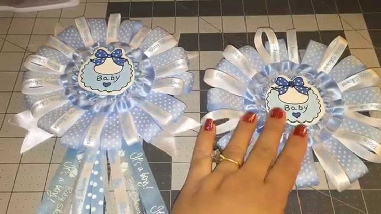 Blue Baby Shower Corsage DIY (Do it Yourself)