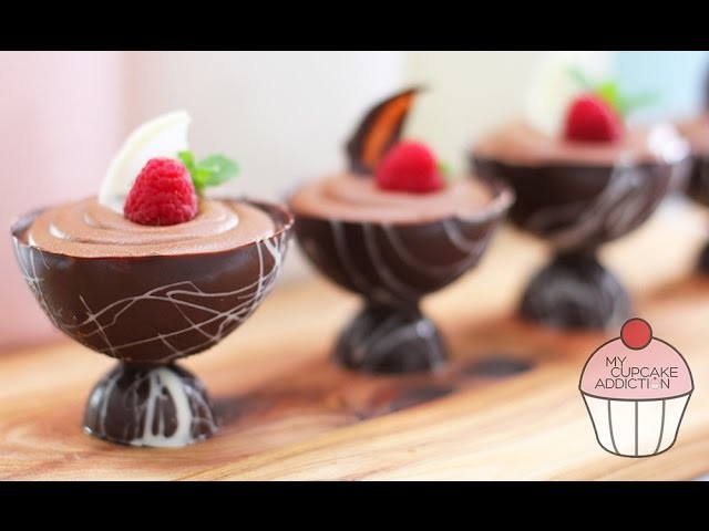 Chocolate Mousse Recipe - 2 Ingredients and OH SO EASY! | My Cupcake Addiction