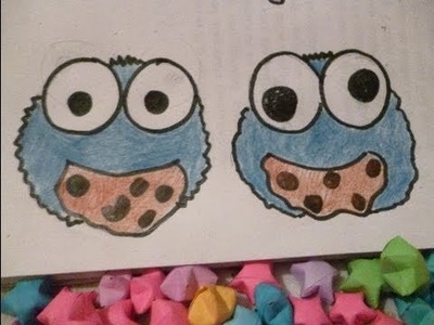 Cookie Monster Draw Dibuja al Monstruo Come Galletas kawai Fácil y divertido