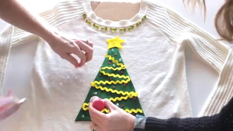 DIY 5 Minute Ugly Christmas Sweater - No Sew
