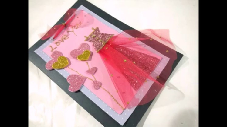 DIY | Adorable  Valentine's Day Gown Greeting Card For Her