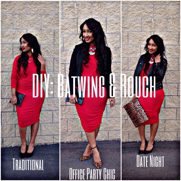 DIY: Batwing & Rouch Dress