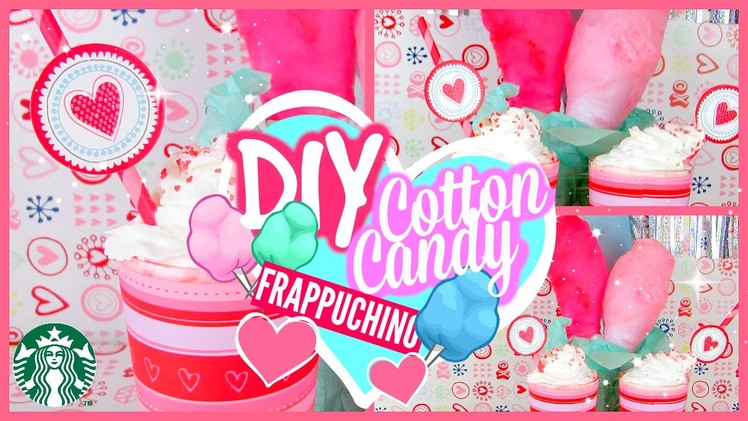DIY Cotton Candy Frappuchino
