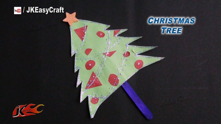 DIY Easy Ice Cream Stick Christmas Tree | How to make | JK Easy Craft 110