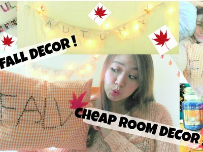DIY Fall Room Decor !!!♥ SUPER Cozy, cute + cheap ideas! ♥