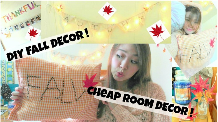 DIY Fall Room Decor !!!♥ SUPER Cozy, cute + cheap ideas! ♥