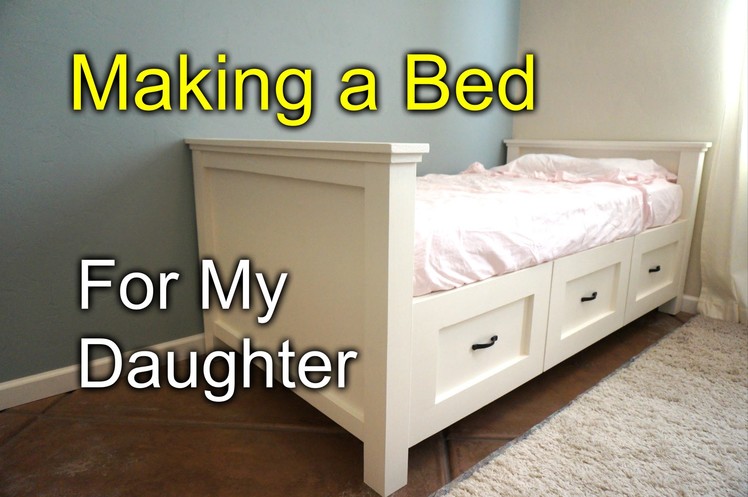 DIY farmhouse bed for my daughter