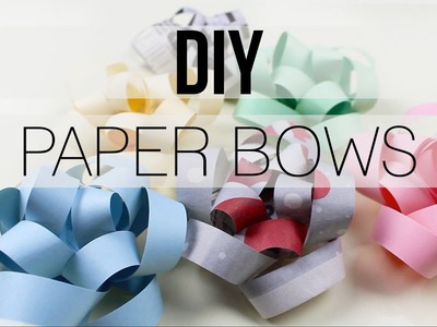 DIY | Gift Bow with Paper & Newspaper