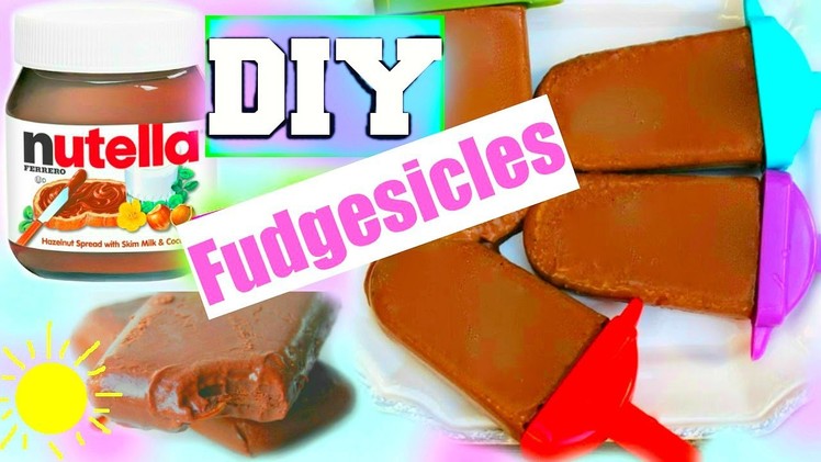 DIY: NUTELLA FUDGESICLES! Easy Under 2 Min!
