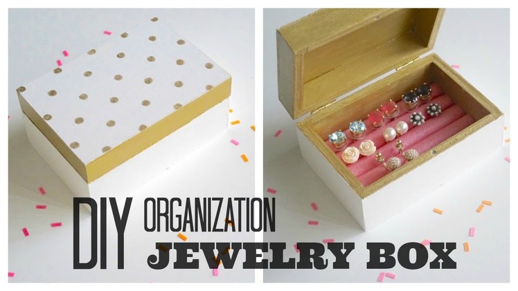 DIY Organization: Painted Wooden Jewelry Box