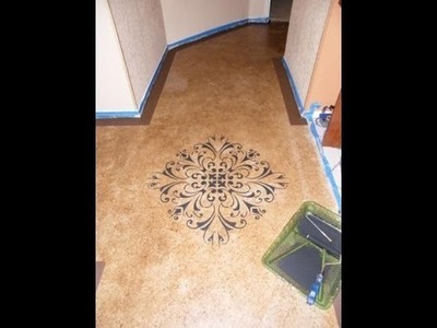 DIY Painting Concrete Floors ~ Faux Acid Stain Look