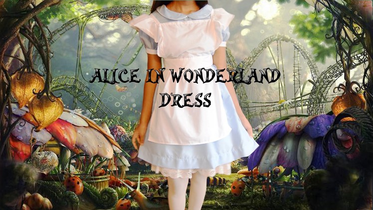 DIY Simple Alice in Wonderland Dress