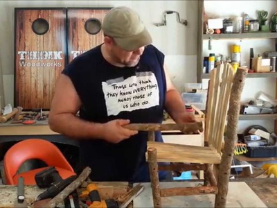 DIY - Small Rustic Chair - With Limited Tools